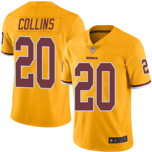 Washington Redskins Limited Gold Men Landon Collins Jersey NFL Football #20 Rush Vapor Untouchable->women nfl jersey->Women Jersey